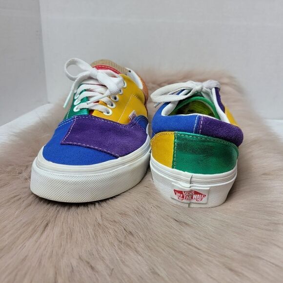 Vans Era Off the Wall Colorblock Sneakers Pride Colorful Sneaker Shoes Size 8 - Picture 7 of 10
